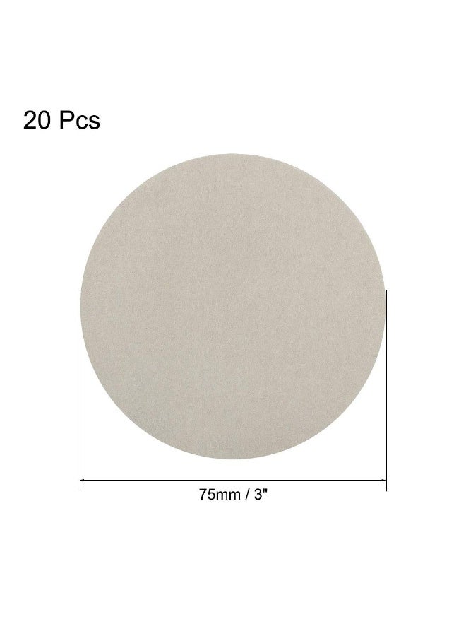 uxcell uxcell 3 Inch Wet Dry Sanding Discs 4000 Grit Hook and Loop Sandpaper Electrostatic Sand Planting Silicon Carbide 20pcs  - Image 2