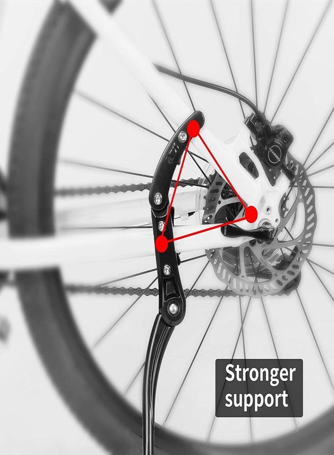 UDee Bicycle Kickstand,Cycle Bicycle Kickstand Adults 24 inch to 29 inch Adjustable Cycle Side Stand - Image 5