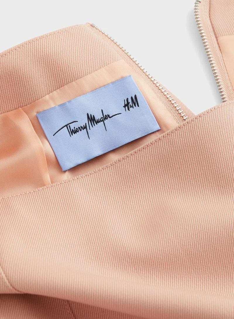H&M Slit Hem Mini Skirt