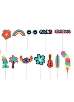 Amscan Disney Stitch Scene Setter with Photo Props, Lilo & Stitch Wall Decoration Kit for Kids’ Birthday Parties  - Image 2