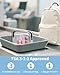 WANDF TSA Approved Clear Travel Toiletry Bag wih Zippers Carry-on Travel Accessories Quart Size Toiletries Cosmetic Pouch Makeup Bags for Men and Women (4pcs) - Image 3