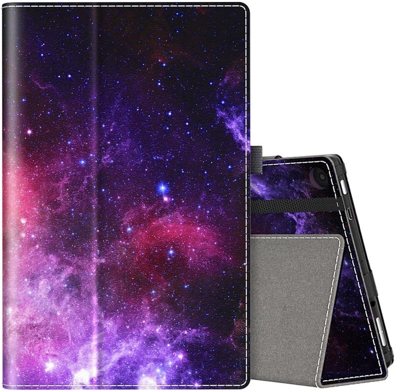 VORI Folio Case for Amazon Fire HD 8 Tablet (8th/7th/6th Generation, 2018/2017/2016 Release), Slim Premium PU Leather Stand Protective Cover with Auto Wake/Sleep, Nebula - Image 1