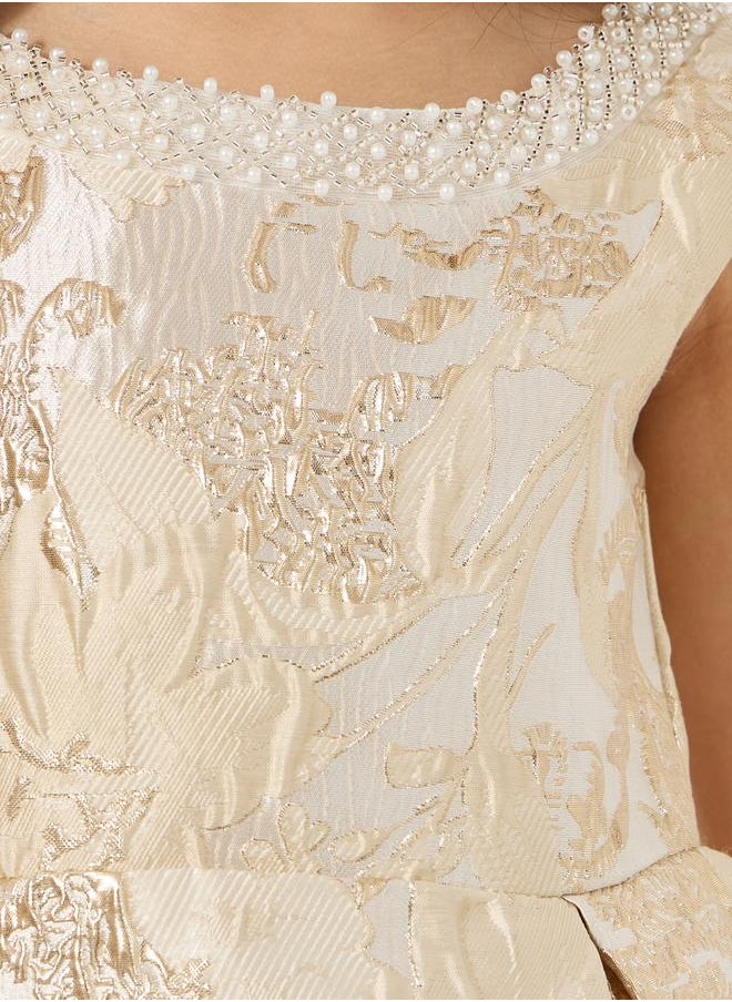Styli Embroidered Fit-and-Flare Dress  - Image 3
