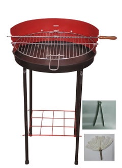 charcoal grill is round, with 3 levels of grilling, a hobby, and a charcoal grill