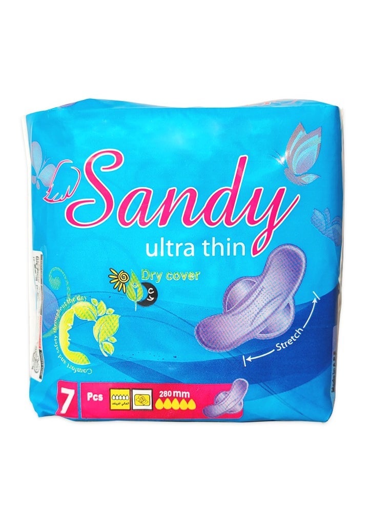 Sandy Ultra Thin Stretch 280mm Pads 7 Pcs - Image 1