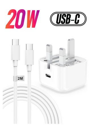 iPhone 15,15 Pro,15 Pro Max iPhone Plug and 2M Cable, 20W C-C Fast Charger Plug - pzsku/Z16AFED7FC025E619560FZ/45/_/1738233084/5fdda1ed-6949-4ff2-8024-63ab3681664d