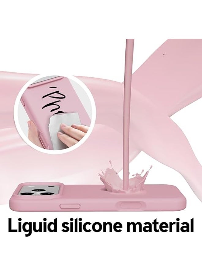 Designed for iPhone Case,Premium Liquid Silicone with [Soft Anti-Scratch Microfiber Lining] Shockproof Slim Protective Phone Case for Men Women (Rose Pink, Phone 17 Pro) - Image 3