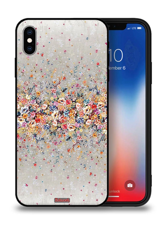 Tolwak Apple iPhone XS Max Protective Case Small Flowers Abstract Art - Image 1