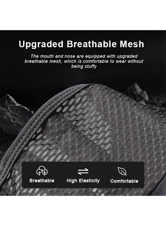 قناع ركوب الدراجات مع حلقات للأذن وغطاء للرقبة وغطاء رأس من الحرير الجليدي قابل للتهوية للرجال والنساء في الهواء الطلق - Image 2