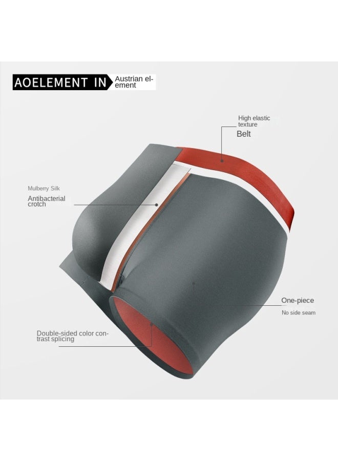 Austrian Element ملابس داخلية للرجال، ملابس داخلية رجالية 120 قطعة من الحرير الجليدي مزدوج الجوانب بدون خياطة، سراويل داخلية مريحة، سراويل داخلية وقصيرة للأولاد - Image 4