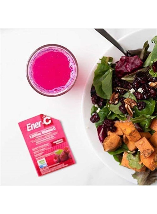 Ener-C مشروب متعدد الفيتامينات بنكهة التوت، 1000 ملغ فيتامين C، غير معدّل وراثيًا، نباتي، مساحيق عصير فواكه حقيقية، دعم مناعي طبيعي، إلكتروليتات، خالي من الغلوتين، 30 حبة (عبوة من 2) - Image 2