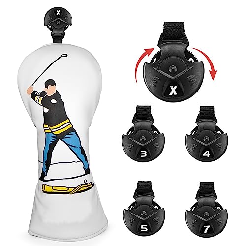 Barudan Golf 3 Wood Head Cover - Funny Golf Fairway Wood Cover fits for 3 4 5 7 X Woods Designed for All Brand - Image 2