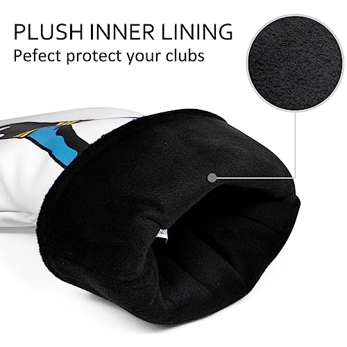 Barudan Golf 3 Wood Head Cover - Funny Golf Fairway Wood Cover fits for 3 4 5 7 X Woods Designed for All Brand - Image 5