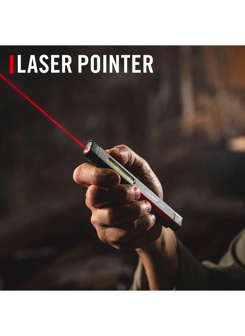 Coast Coast PM50R 255 Lumen Rechargeable Work Light with Laser Pointer COB Side Area Light and Magnetic Endcap  - Image 4
