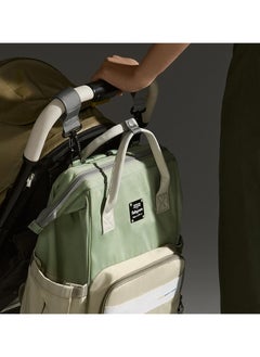 Babycare Babycare - Baby Travel Diaper Bag, Outdoor Bag, Green, Large, BPA-Free, Non-Toxic, Durable Fabric, Multiple Compartments, Waterproof, Easy to Clean, Lightweight, Adjustable Straps, Convenient Storage, Insulated Bottle Holders, Comfortable to Carry, Ideal for Travel and Outdoor Use, Spacious Design  - Image 3
