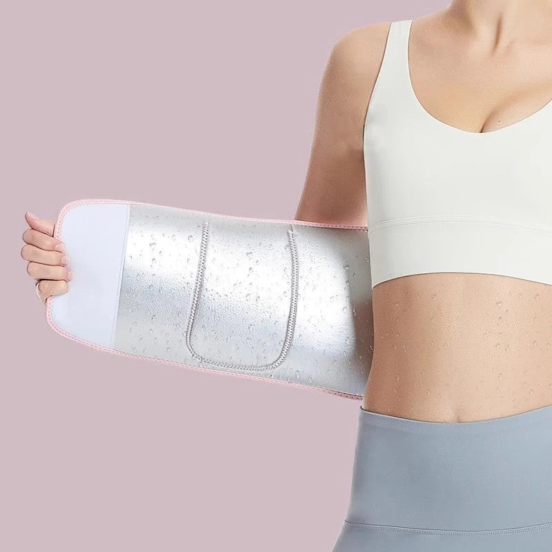 Bluejw Logo Neoprene Sweat Waist Trimmer - Slimming Tummy Band Weight Loss Fitness Belt for Women - Private Label Waist Trimmers - Image 2