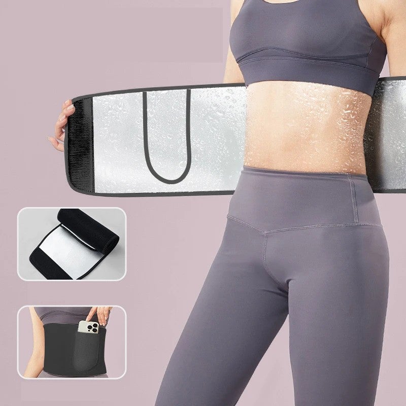 Bluejw Logo Neoprene Sweat Waist Trimmer - Slimming Tummy Band Weight Loss Fitness Belt for Women - Private Label Waist Trimmers - Image 5
