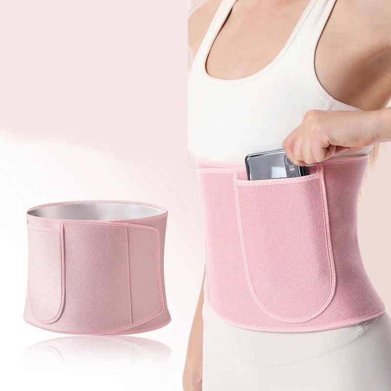 Bluejw Logo Neoprene Sweat Waist Trimmer - Slimming Tummy Band Weight Loss Fitness Belt for Women - Private Label Waist Trimmers - Image 3