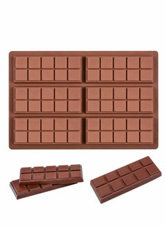 Silicone Chocolate Molds, Rectangle Chocolate Bar Sweet Molds Silicone Bakeware Wax Melt Molds, Non-Stick and Bpa Free for Hard Candy, Chocolate, Gummy, Caramel, Ganache, Ice Cubes Mini Silicone Molds