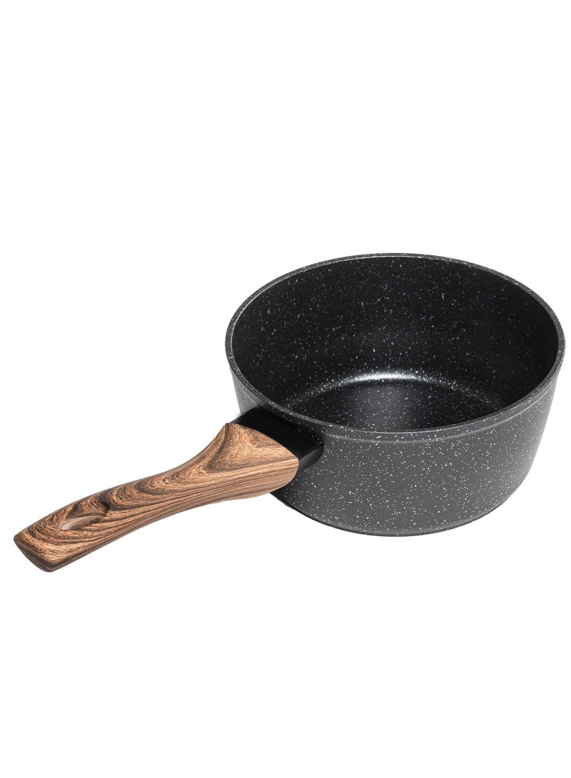 Sweet Home Nonstick Sauce Pan Non Stick Small Pot for Cooking Ultra Non-Stick Granite Coating Sauce Pan Compatible for All Stove Top PFOA Free - Image 1