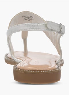 Celeste Womens Embellished Sandals With Ankle Strap  - Image 5