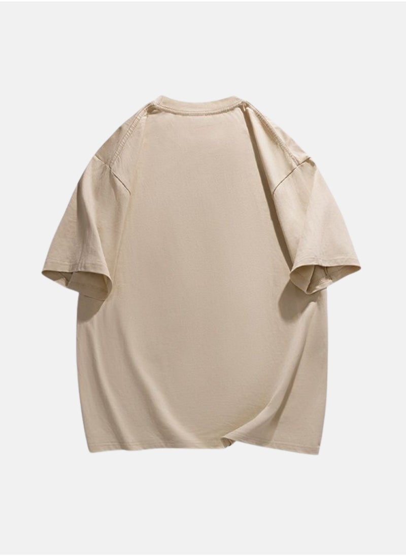 Thirty-One CRFFZ Printed Light Brown Unisex Oversized T-shirt  - Image 2
