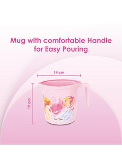 NAYASA Nayasa Kids Bathroom Set DLX- 5 Pcs Set (Bucket, Mug, Stool, Soapcase, Dustbin Without Lid) Plastic Bathroom Set, Ideal for Home & Kitchen, Pink  - Image 3