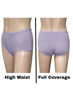 Love Bell Premium Cotton Four-way stretch Panties - MULTIPACK - Regular and Plus Sizes - Classic Briefs for Women (UAE/KSA, Alpha, M, Regular, Regular, Scattered Flower - 6 Pcs Pack)  - Image 4