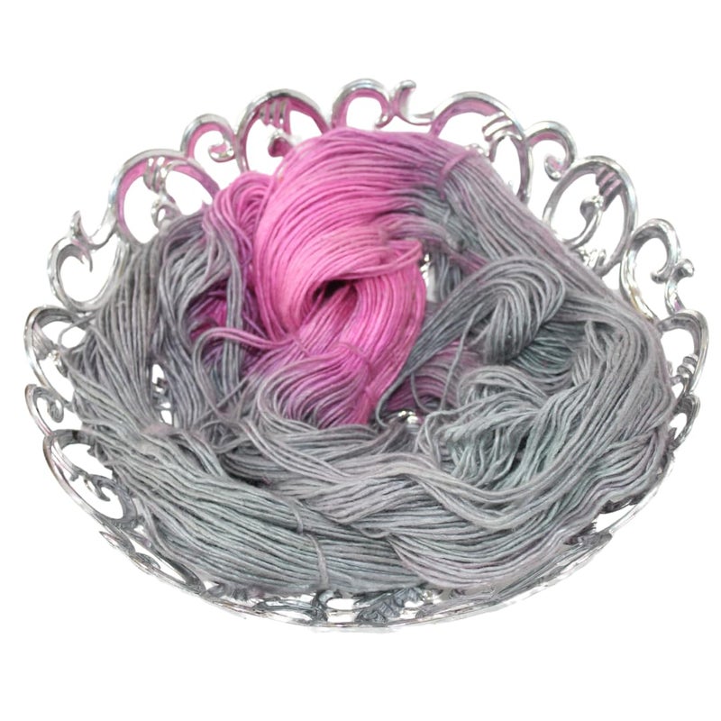 Knitsilk, 100% Recycled Silk Roving and Hand-Dyed Pure Mulberry Silk Yarn Perfect for Knitting, Crocheting, Weaving, and More 100 gm-225 Yards (Denver) (Pack of 3) - Image 5