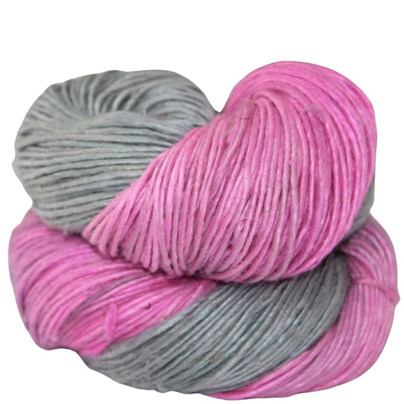 Knitsilk, 100% Recycled Silk Roving and Hand-Dyed Pure Mulberry Silk Yarn Perfect for Knitting, Crocheting, Weaving, and More 100 gm-225 Yards (Denver) (Pack of 3) - Image 1