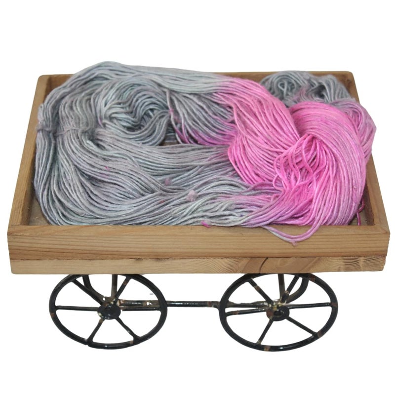 Knitsilk, 100% Recycled Silk Roving and Hand-Dyed Pure Mulberry Silk Yarn Perfect for Knitting, Crocheting, Weaving, and More 100 gm-225 Yards (Denver) (Pack of 3) - Image 4
