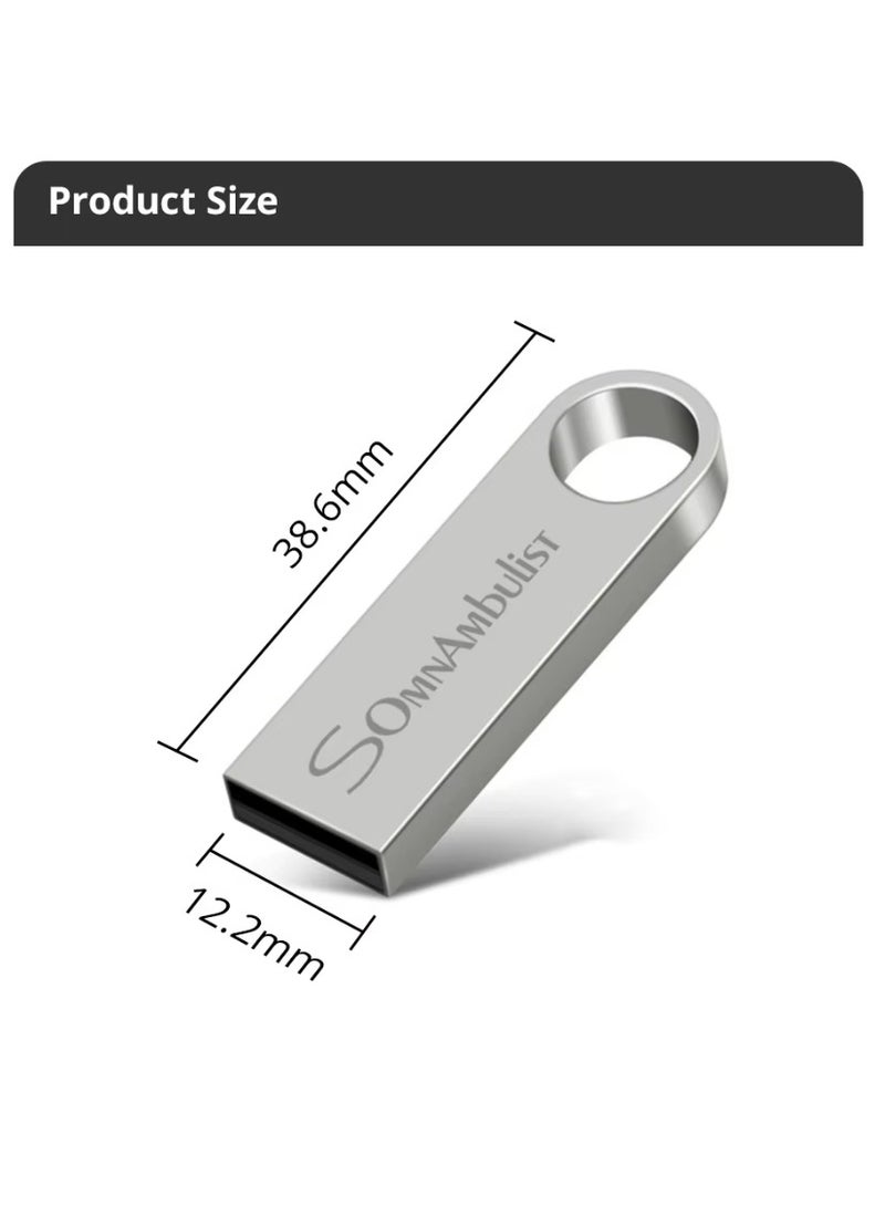 SomnAmbulist 32GB Flash Drive for storing data, videos, and photos, USB storage memory with a capacity of 32 gigabytes, portable storage disk, USB flash drive, compatible with many computers, 32GB U - Image 2