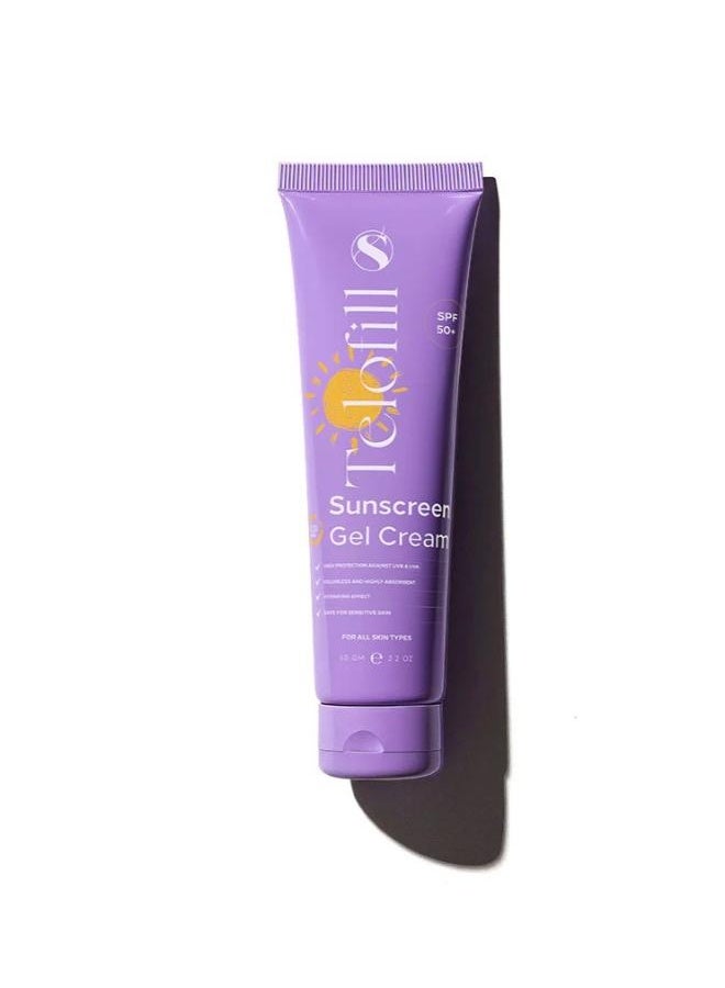 Telofill SUN CREAM GEL SPF50 60GM - Image 1