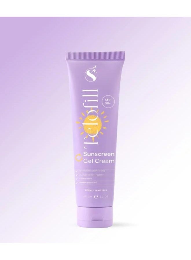 Telofill SUN CREAM GEL SPF50 60GM - Image 2