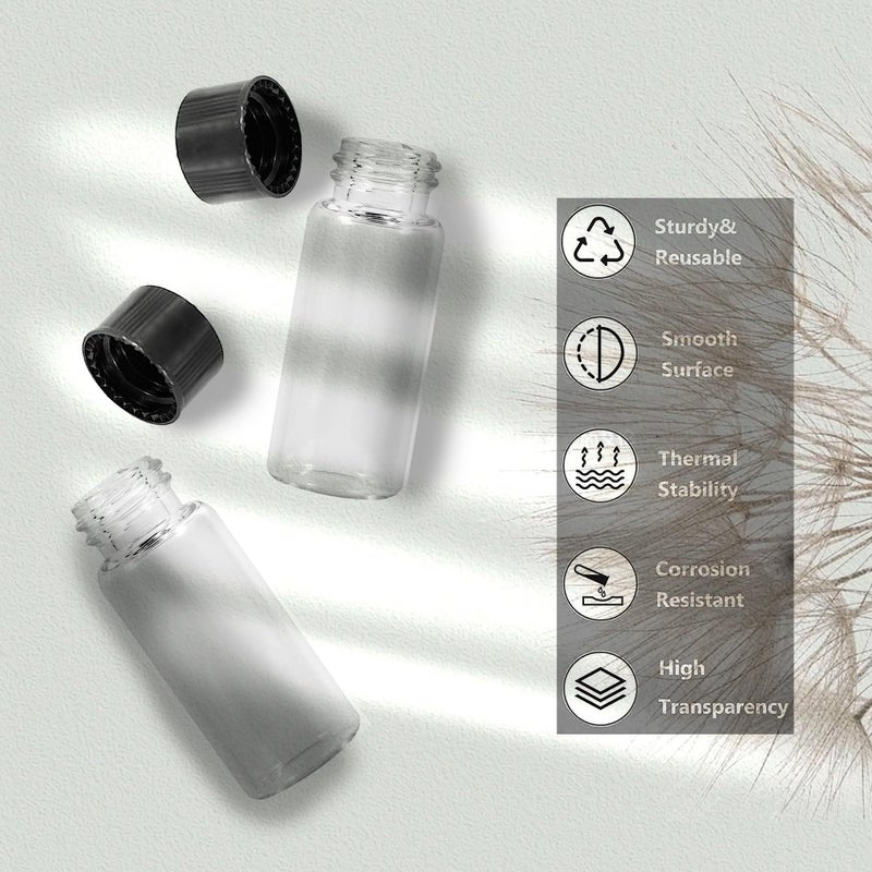 1st Choice Glass Vials, 1 Dram 4ml, Pack of 12 - Storage Bottle With PE Gasket - Image 3