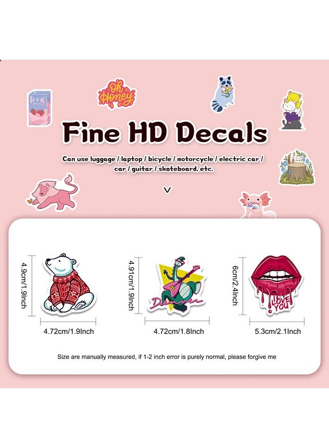 CUTELIILI Cute Waterproof Stickers, 500Pcs Water Bottle Stickers For Kids,Random Stickers Pack For Laptop Computer Skateboard Helmet S For Teens Girls Adults - Image 2