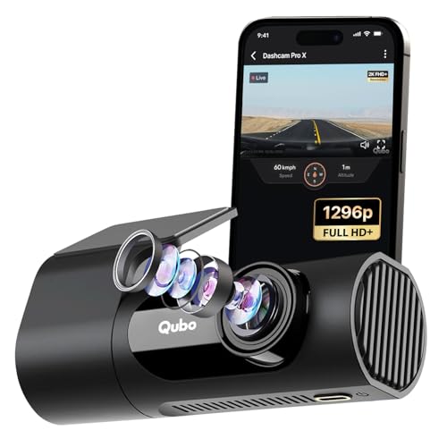 Qubo Dashcam Pro X (2026 Edition) | 2K Resolution FHD+ | Doubles up as in-Cabin Camera|NightPulse Vision | Wide FOV | Supercapacitor | Built in Wi-Fi, Mic | Up to 1TB Storage | Built for Indian Roads - Image 1