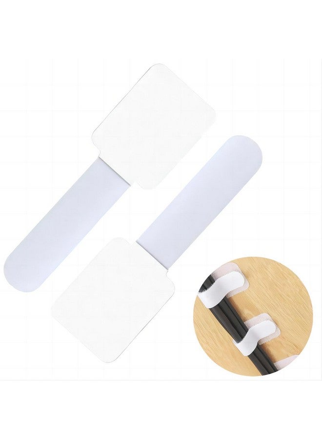 Sunkizzrs® Nylon Cable Holder Straps (50 Pcs) Multipurpose Adjustable Cable Management Tie/Self-Adhesive Hook and Loop Wire Organiser Straps/Cord Routing Tie/Wire Management (White) - Image 1