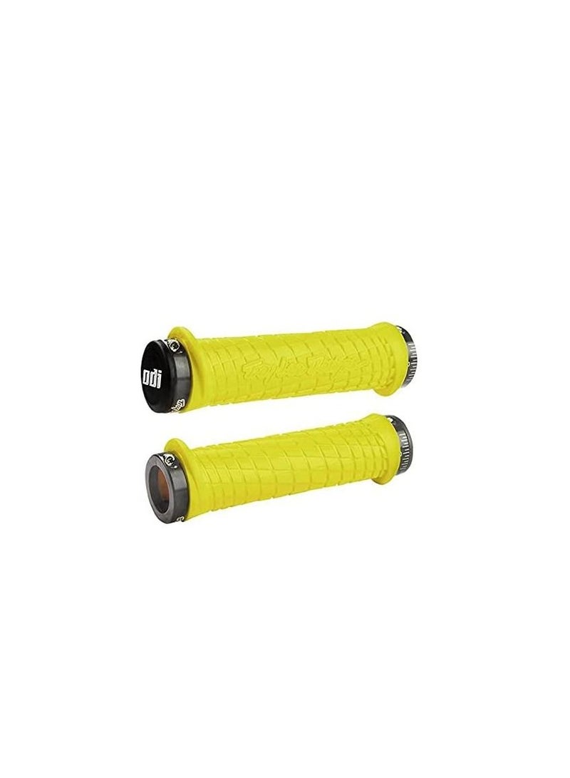 Riva Riva ODI/Troy Lee Lock-On PWC Grips 130MM Yellow - Image 1