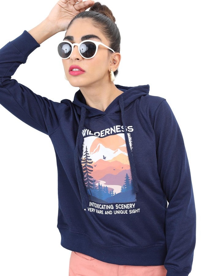 Ketch Womens Full Sleeve Regular Fit Sweatshirt KHSS000160 Navy M - Image 1