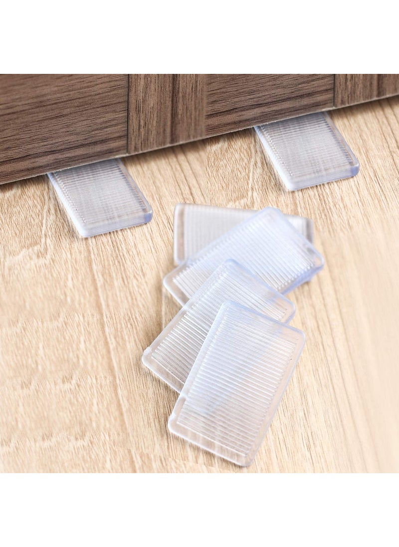 LABUK LABUK Clear Rubber Wedge Door Leveling Tool NonSlip Adjustable Door Stopper and Leveler for Uneven Floors Silicone Shim 8  - Image 1