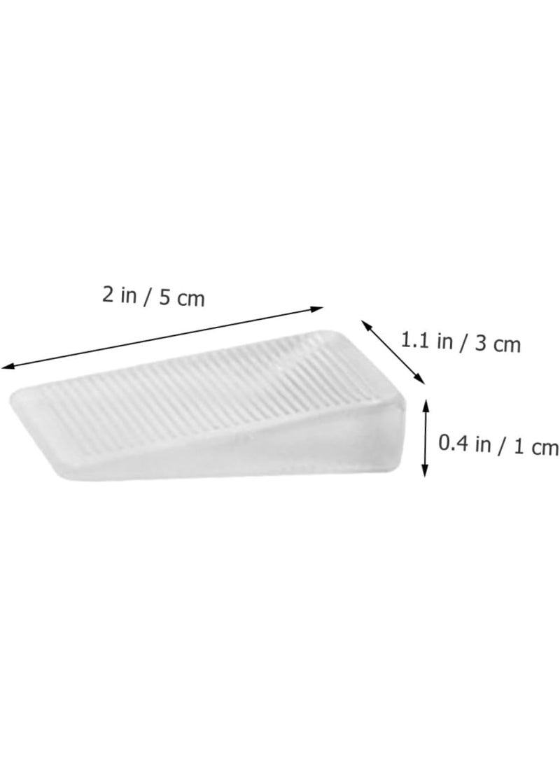 LABUK LABUK Clear Rubber Wedge Door Leveling Tool NonSlip Adjustable Door Stopper and Leveler for Uneven Floors Silicone Shim 8  - Image 2