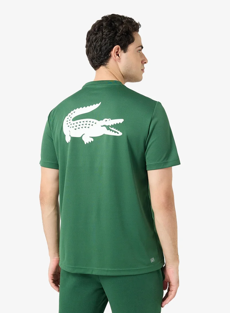 لاكوست تيشيرت برقبة عالية بقصة عادية