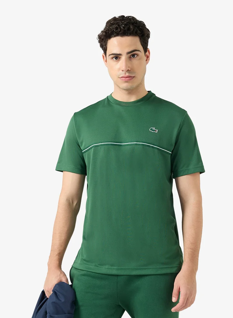 لاكوست تيشيرت برقبة عالية بقصة عادية