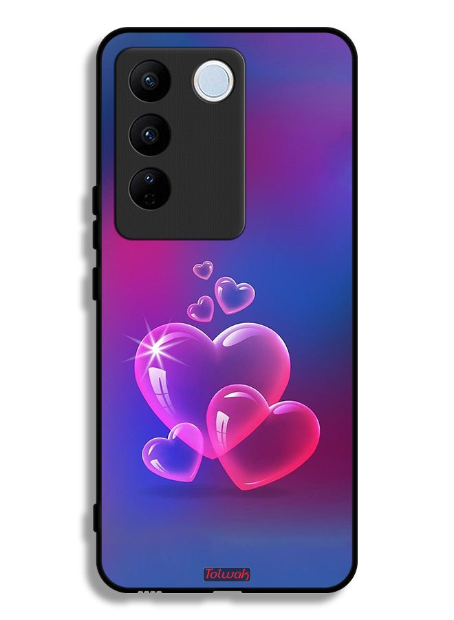 Tolwak Vivo V27 Pro Protective Case Cover Water Hearts - Image 1