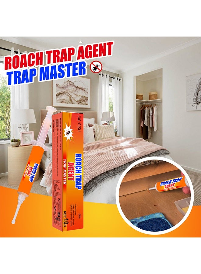 JUE-FISH 2 Pcs Cockroach Killer Gel 10g, Safe Cockroach Control Gel, 10% Infectious Bait for Homes & Kitchens Eliminate Roaches Safely - Image 5
