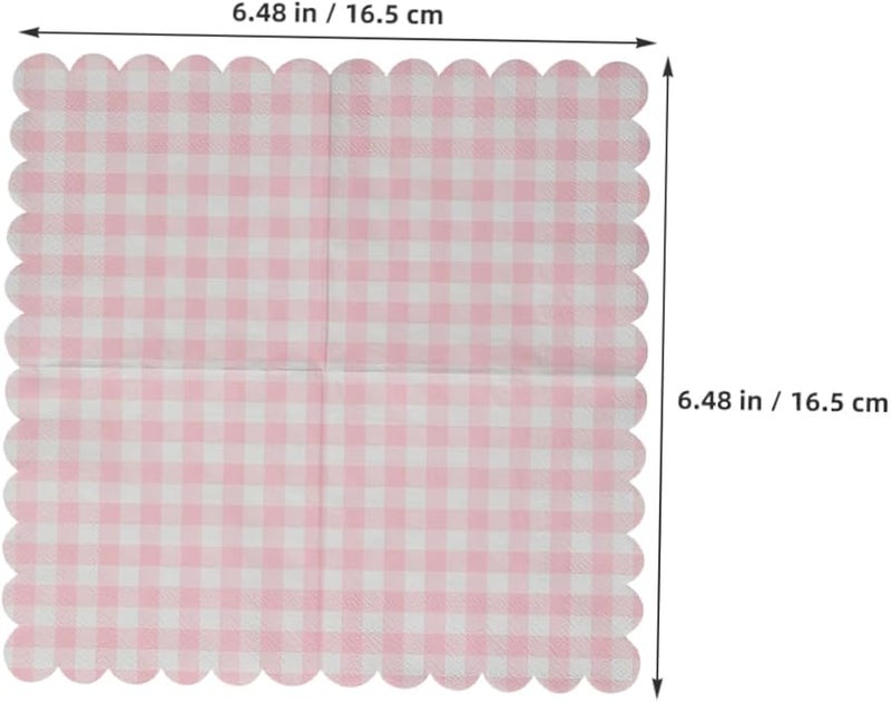 مناديل ضيوف قابلة للتخلص منقوشة متعرجة 40 قطعة ذات امتصاص قوي لحفلات الزفاف وأعياد الميلاد وحفلات الشاي - Image 3