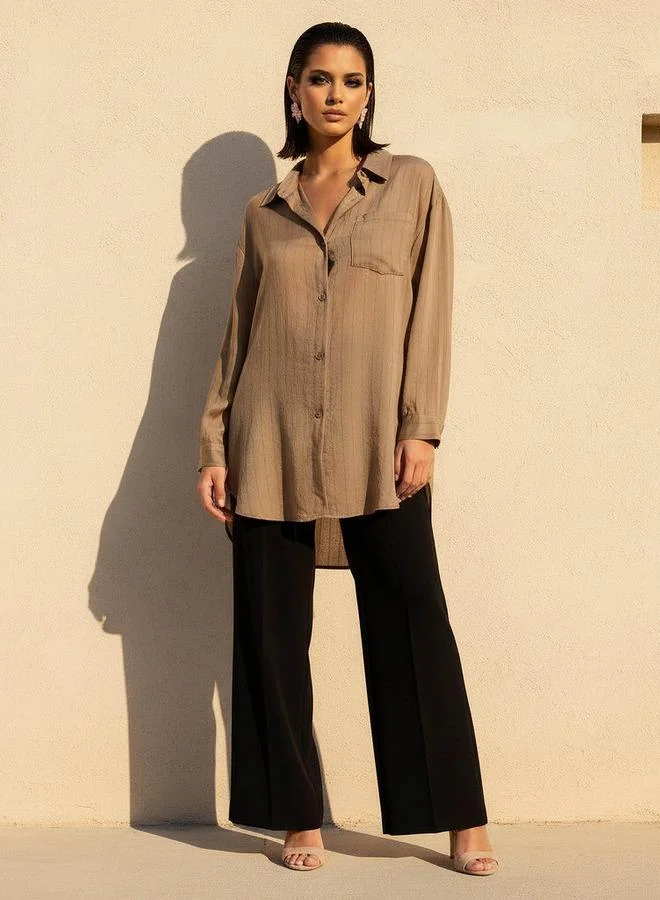 سبلاش فيڤ Regular Fit Shirt with Stripes