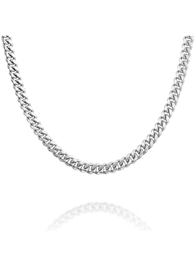 PAVOI Italian Solid 925 Sterling Silver, 22K Gold Plated Chain Necklaces | Snake, Square Box, Cable, Super Flex Curb, Miami Cuban and Rope Diamond-Cut Herringbone Necklace for Women and Men | MADE IN ITALY  - Image 1