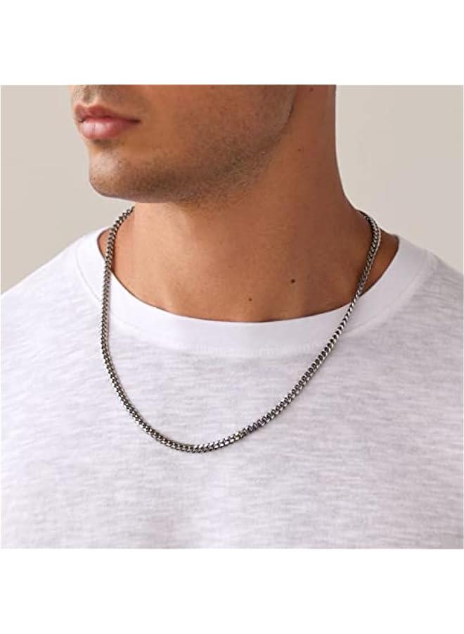PAVOI Italian Solid 925 Sterling Silver, 22K Gold Plated Chain Necklaces | Snake, Square Box, Cable, Super Flex Curb, Miami Cuban and Rope Diamond-Cut Herringbone Necklace for Women and Men | MADE IN ITALY  - Image 5